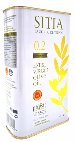 Extra Virgin olīveļļa "Sitia" 1 litra kannā