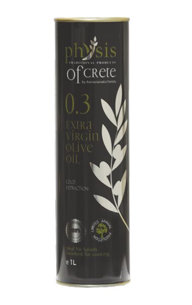 Extra Virgin olīveļļa "Physis of Crete" 1 litra kannā